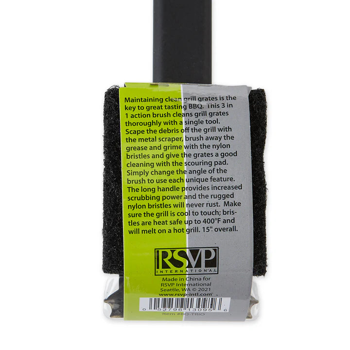 3-In-1 Nylon Grill Brush