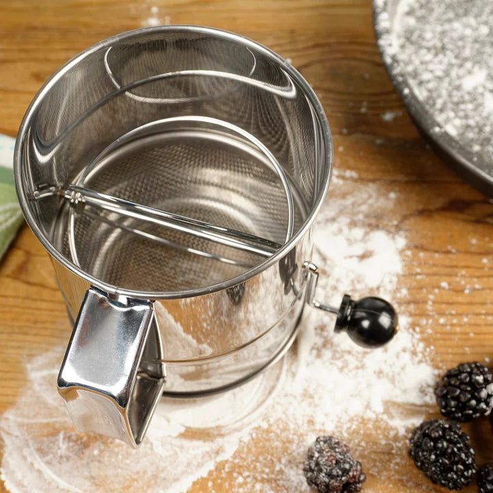 Crank Style Flour Sifter - 5 Cup