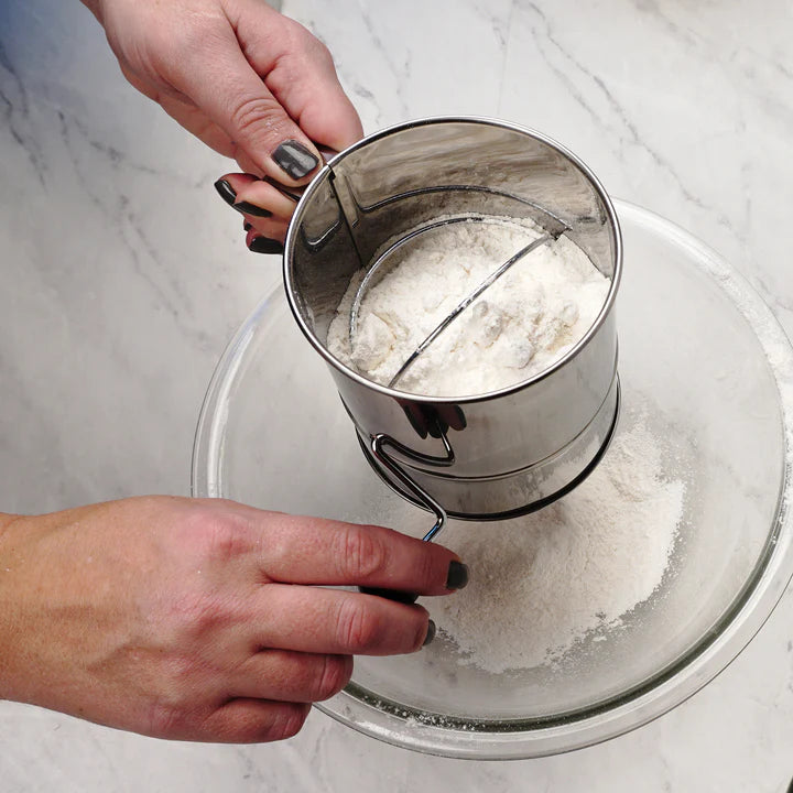 Crank Style Flour Sifter - 5 Cup