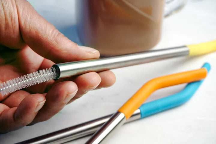 9 In Silicone Tip Straw + Brush Set (4+1)
