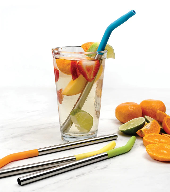 9 In Silicone Tip Straw + Brush Set (4+1)