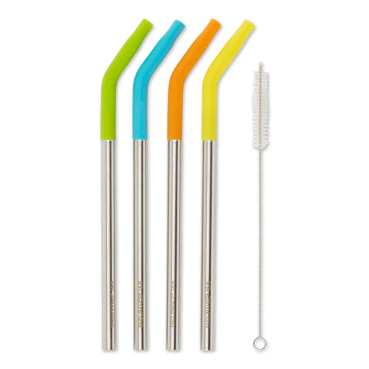 9 In Silicone Tip Straw + Brush Set (4+1)