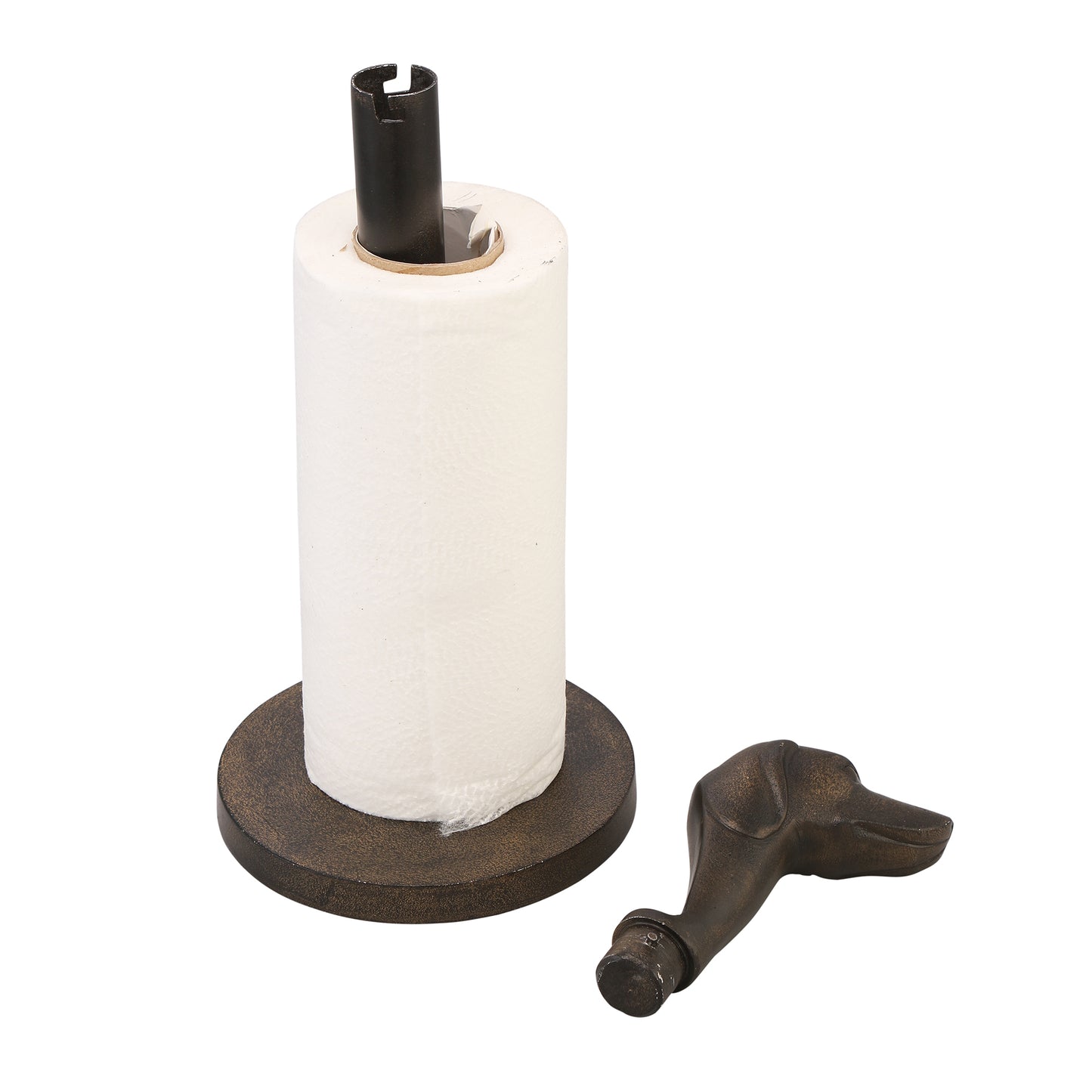 Dog Head Paper Towel Holder