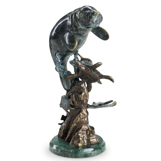 Manatee And Friends Sculpture