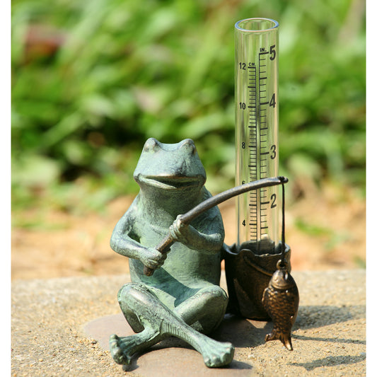 Frog Fisherman Rain Watcher