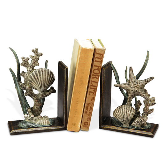 Shell Bookends Pair