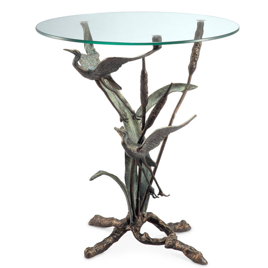 Crane Pair In Flight End Table