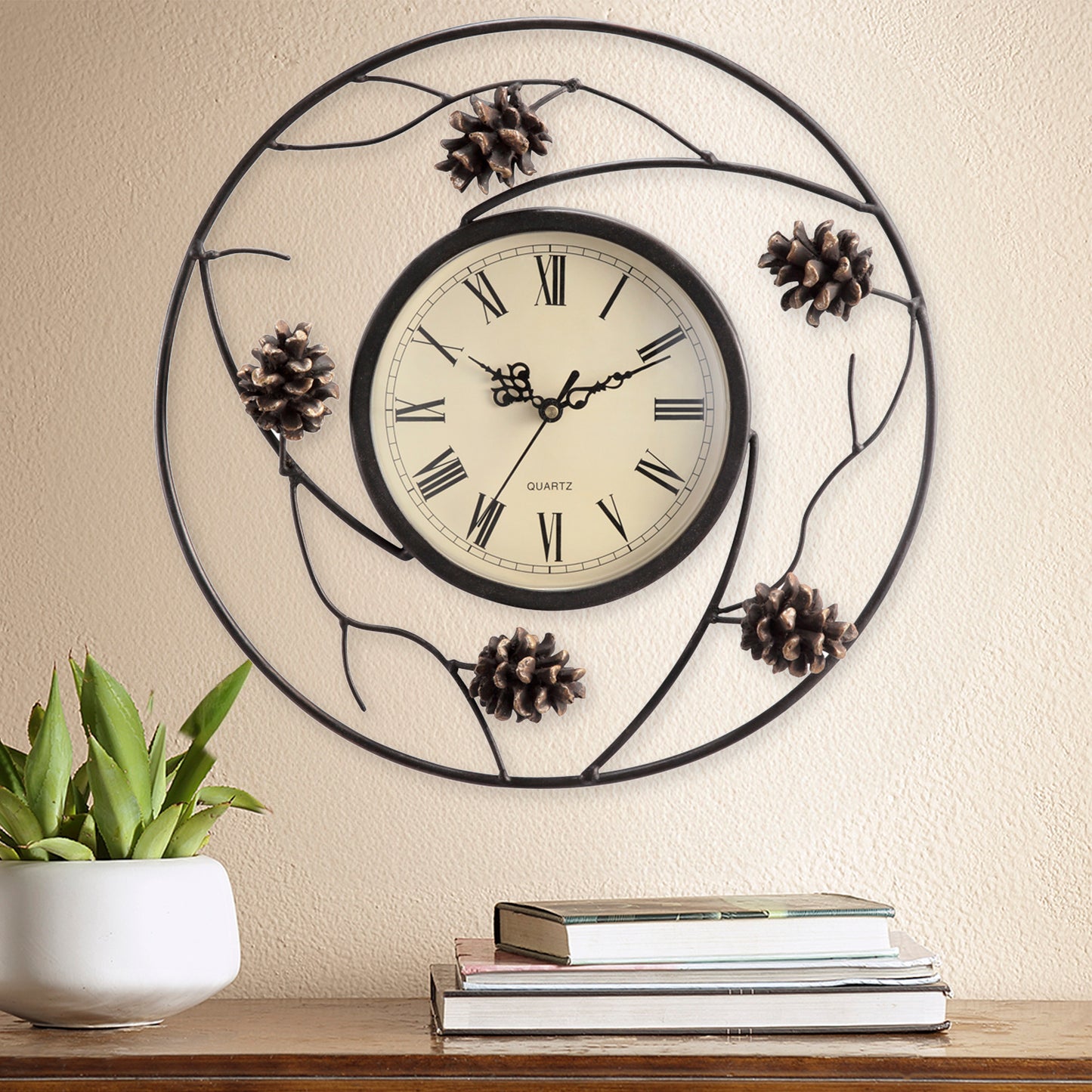 Pinecone Wall Clock