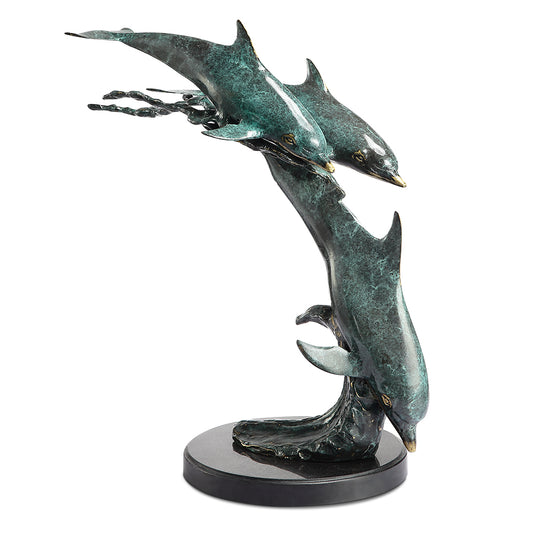 Dolphin Trio On Wave