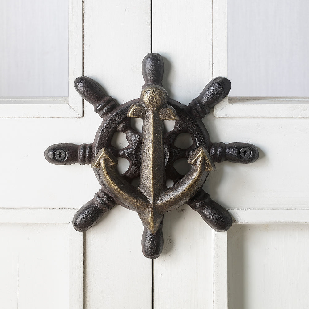 Anchor And Ship's Wheel Doorknocker