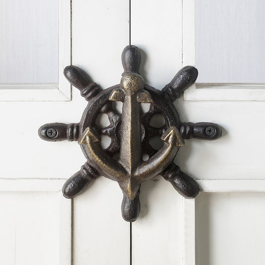 Anchor And Ship's Wheel Doorknocker