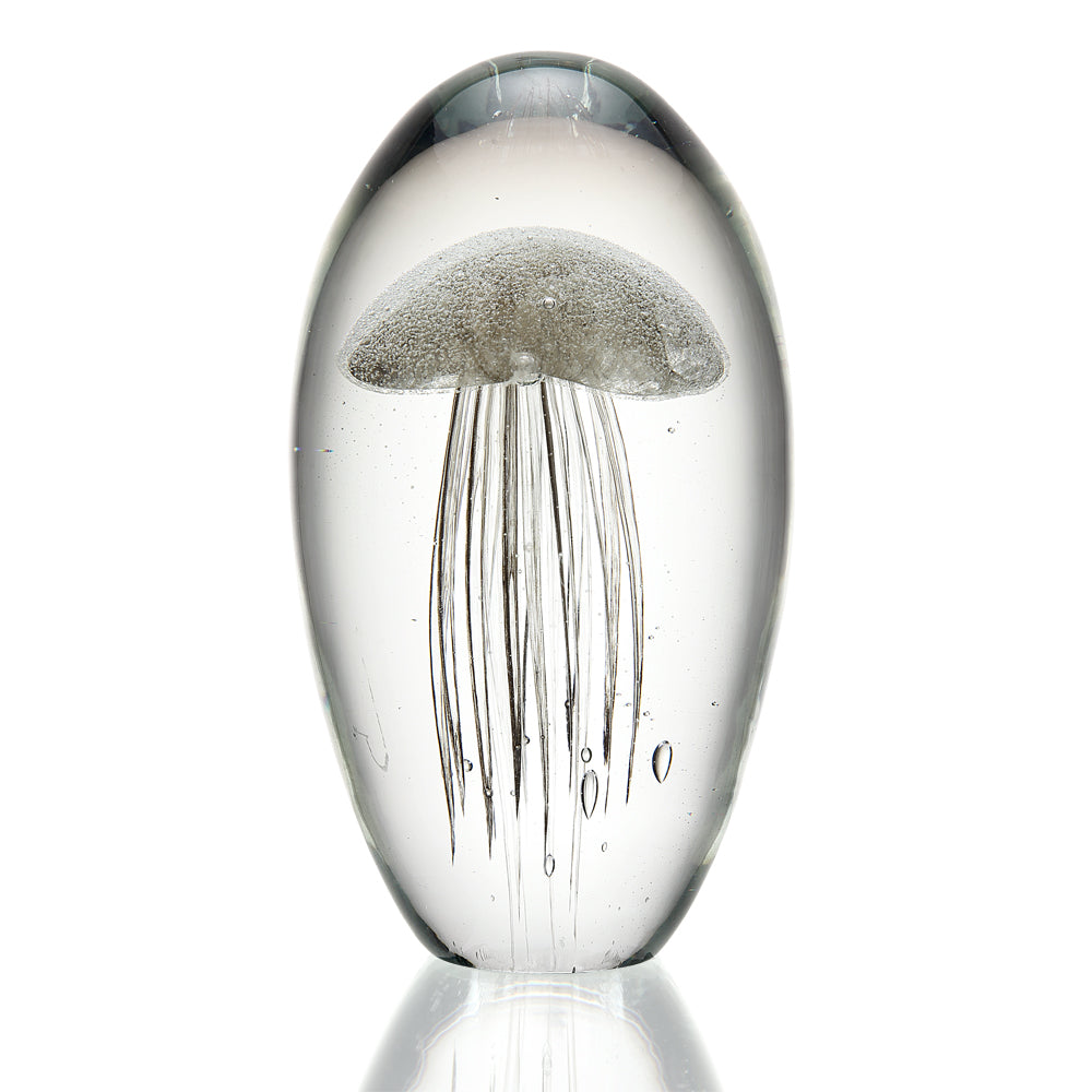 Art Glass Gold 6.5 Inch Jellyfish Glow In The Dark