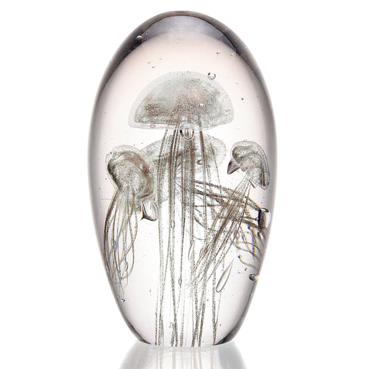 Art Glass Gold Jellyfish Quartet Glow In the Dark