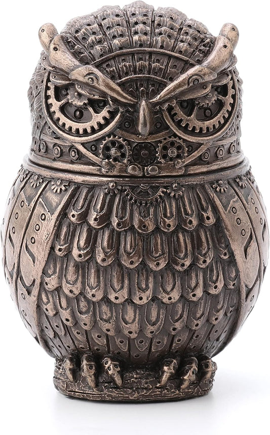 Steampunk Owl Secret Trinket Stash