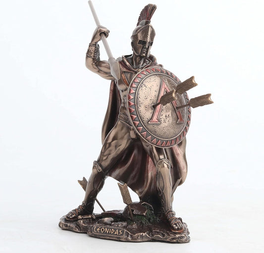 Spartan King Leonidas With Spear And Shield