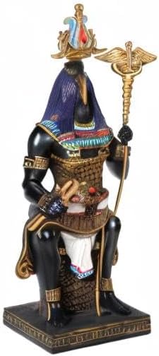 Thoth The Egyptian God Of Wisdom Sitting In His Throne