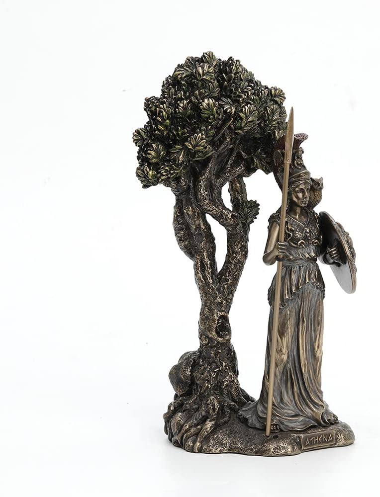 Athena Standing Under Sacred Olive Tree