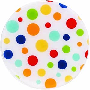 White Dots 10" Round Trivet