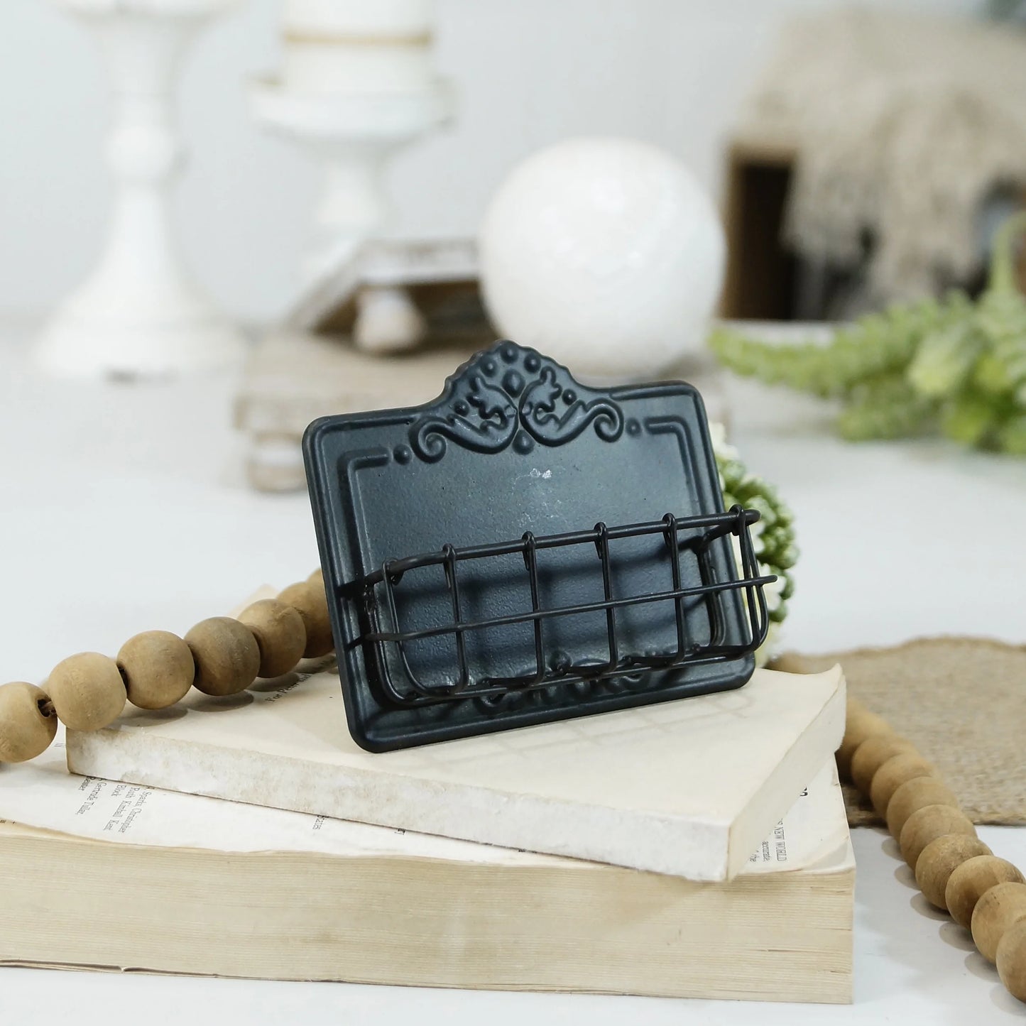 Vintage Card Holder - Black
