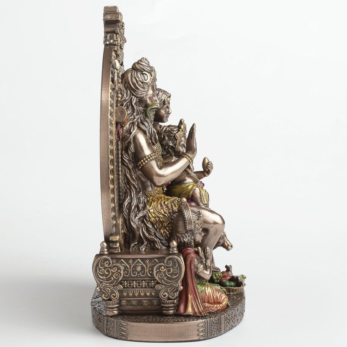 Lord Shiva With Family Parvati Ganesha And Kartikeya