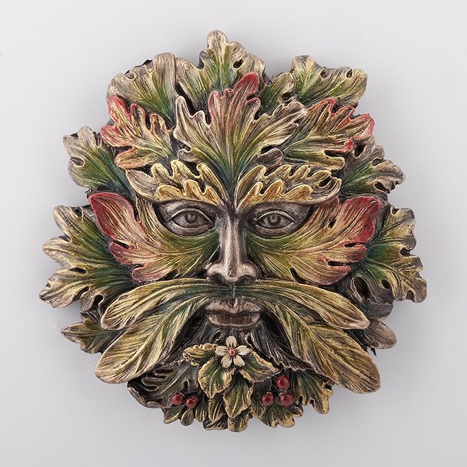 Green Man Summer Solstice Wall Plaque