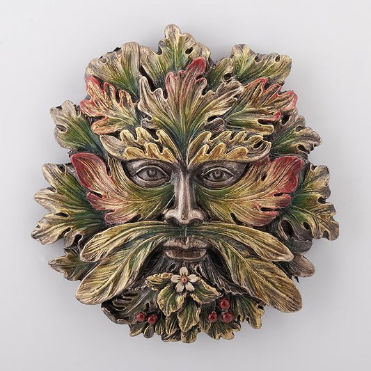 Green Man Summer Solstice Wall Plaque