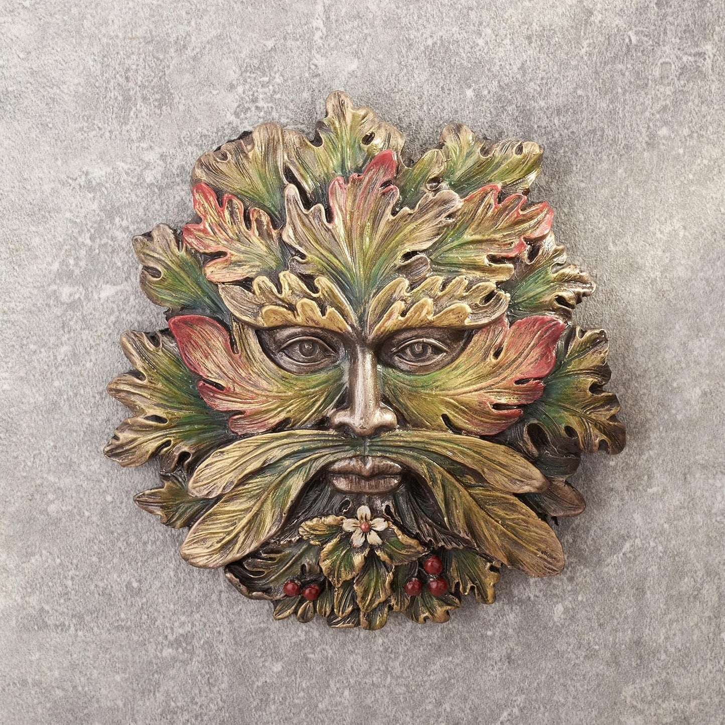 Green Man Summer Solstice Wall Plaque