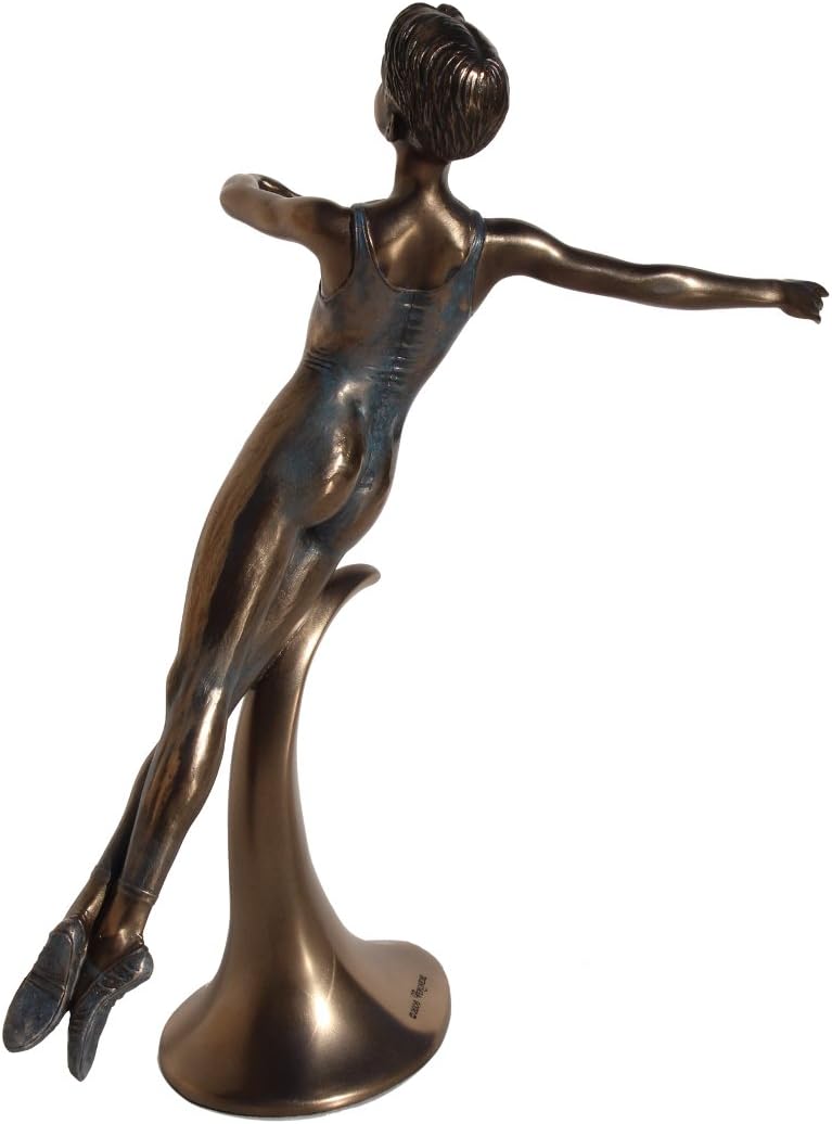 Cold Cast Bronze Male Dancer Performs En Arriere Collectible Figurine Home Décor
