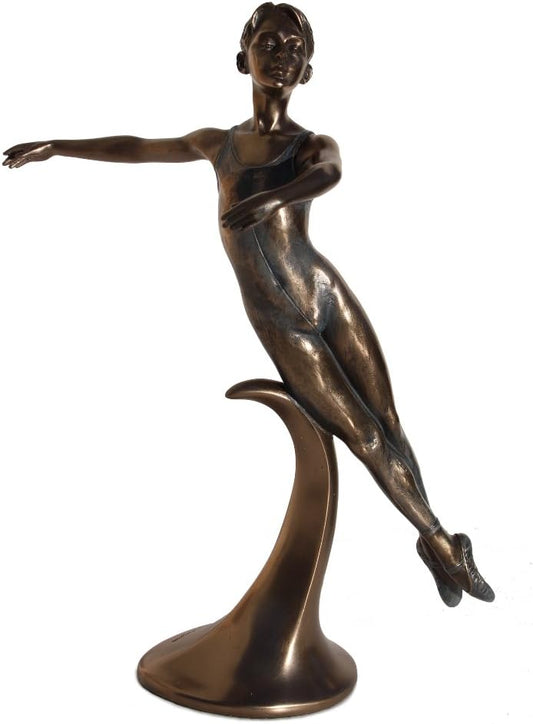 Cold Cast Bronze Male Dancer Performs En Arriere Collectible Figurine Home Décor
