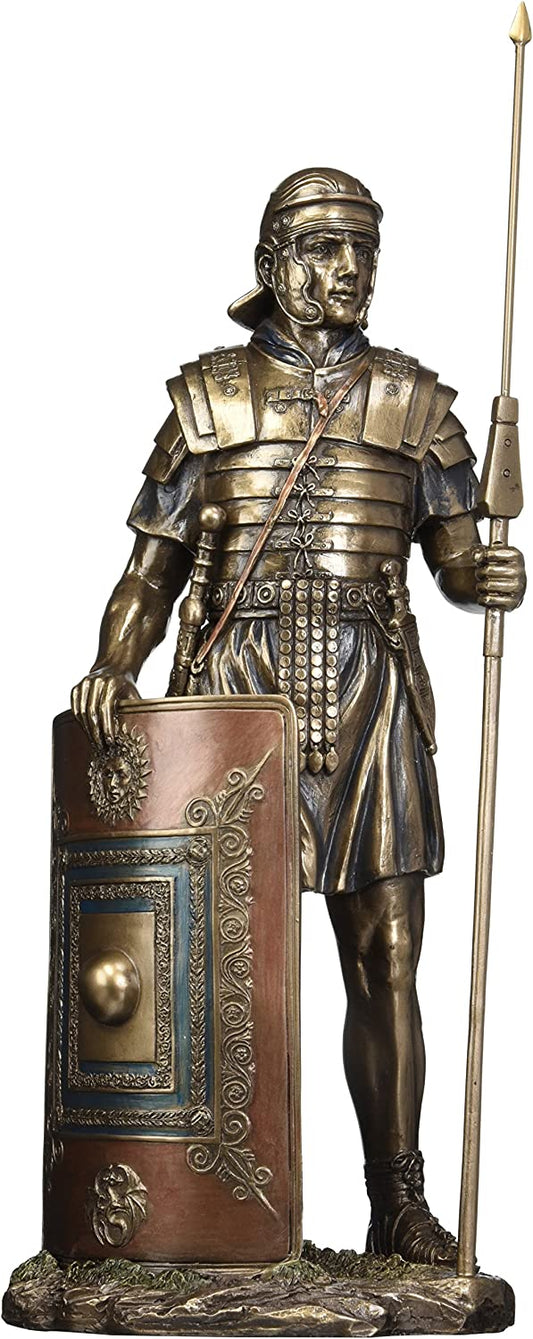 Roman Soldier With Javelin And Shield
