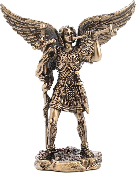 Archangel Saint Gabriel With Trumpet Sculpture