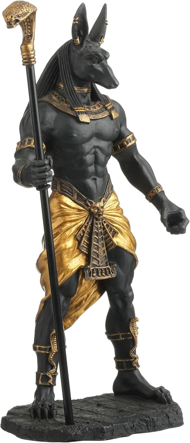 Anubis Holding Cobra Head Scepter