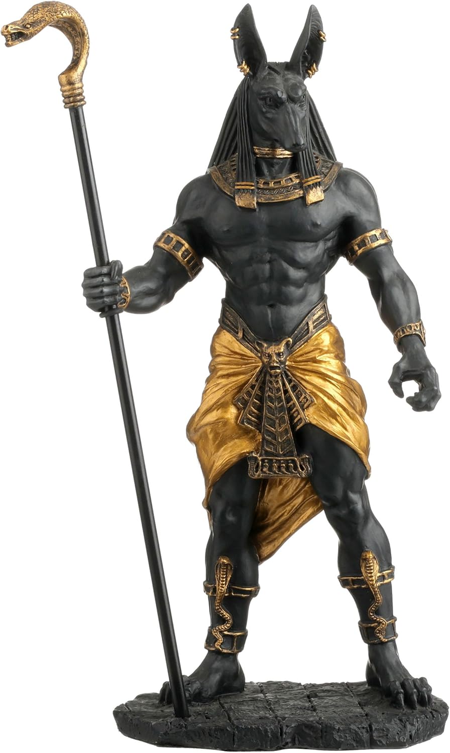Anubis Holding Cobra Head Scepter