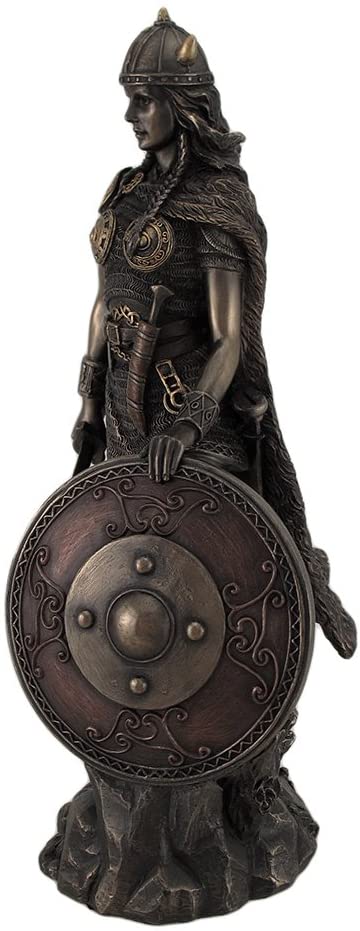 Female Viking Warrior With Sword And Shield