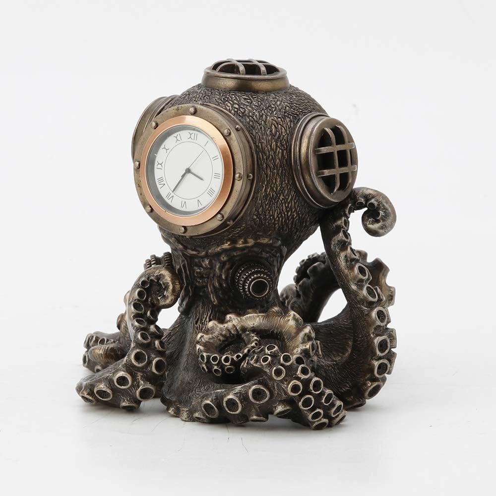 Steampunk Octopus Diving Bell Clock