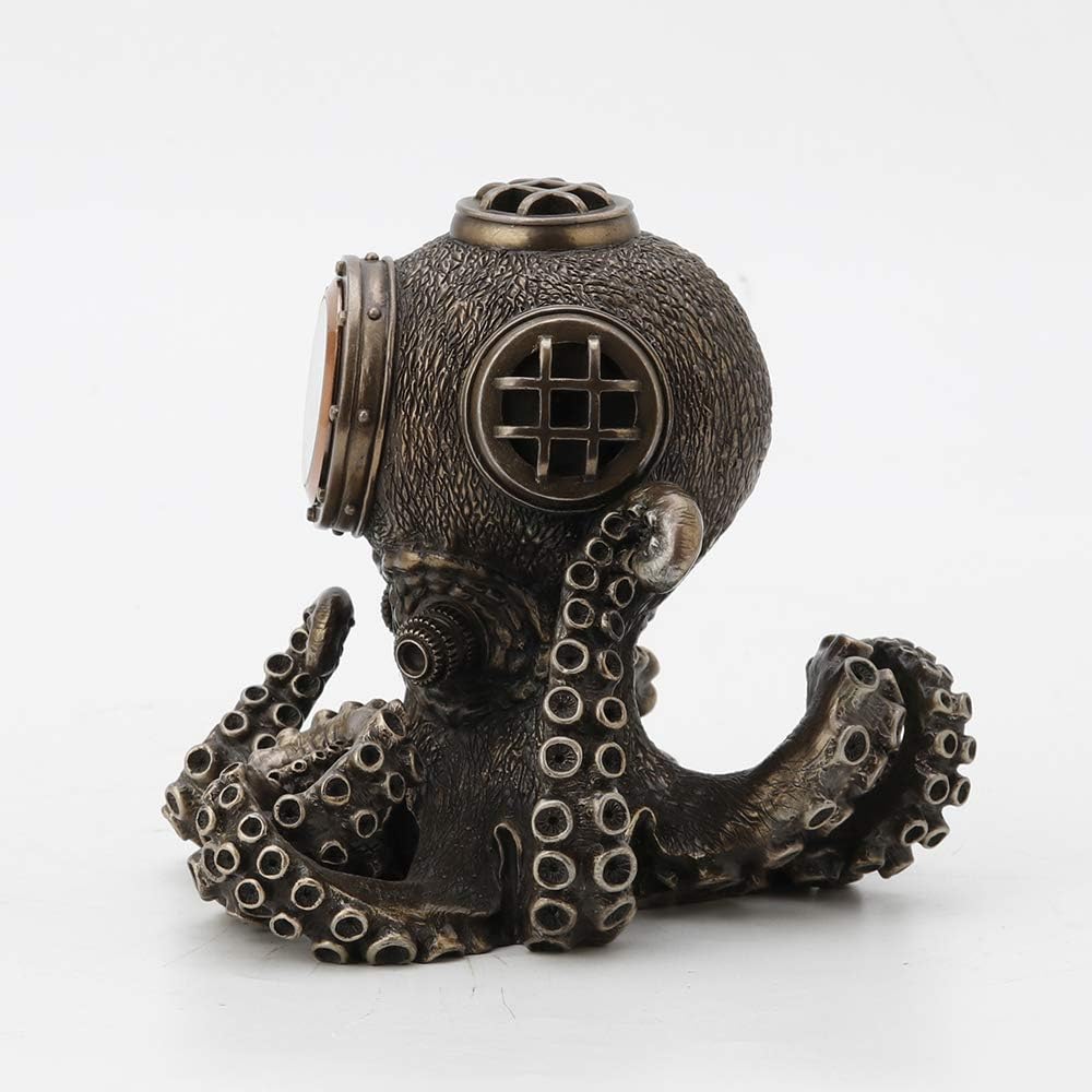 Steampunk Octopus Diving Bell Clock