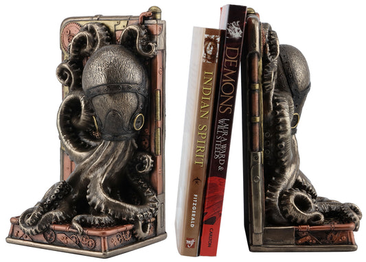Steampunk Octopus Bookend