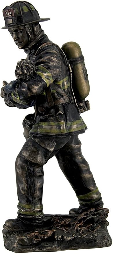 Fireman Carrying A Child