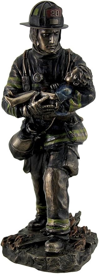 Fireman Carrying A Child