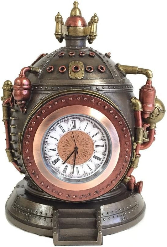 Steampunk Time Machine Trinket Box Clock