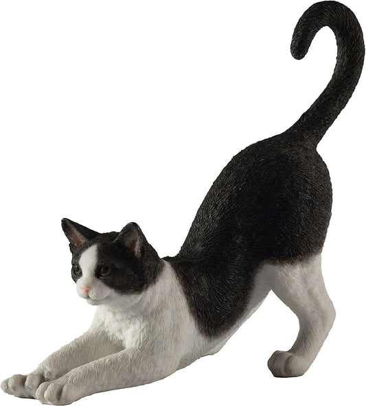 Adorable Cat Stretching Figurine