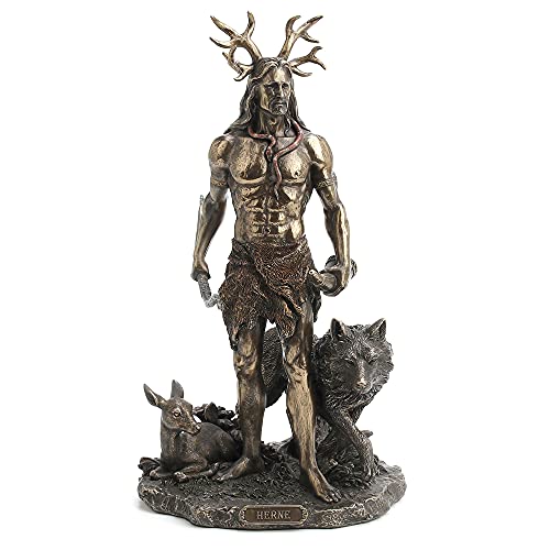 Herne The Hunter With Deer And Wolf