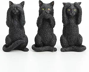 Black Kittens Hear No Evil, Speak No Evil, See No Evil