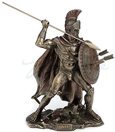 Spartain Soldier With Spear And Shield