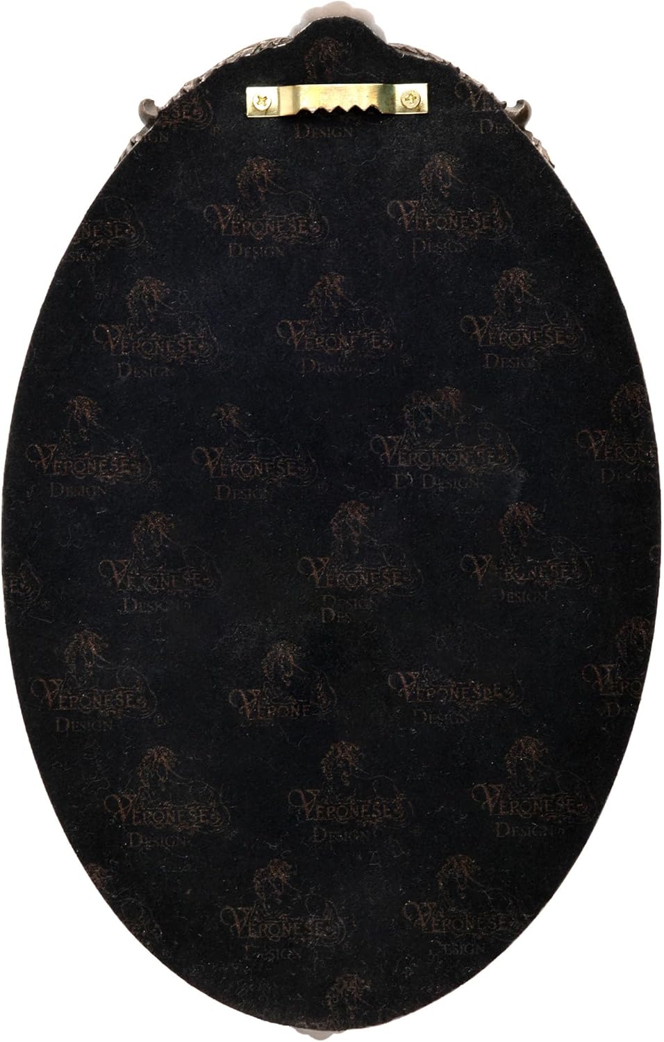 Saint Michael Tramples Demon Holding Crucifix Oval Wall Plaque