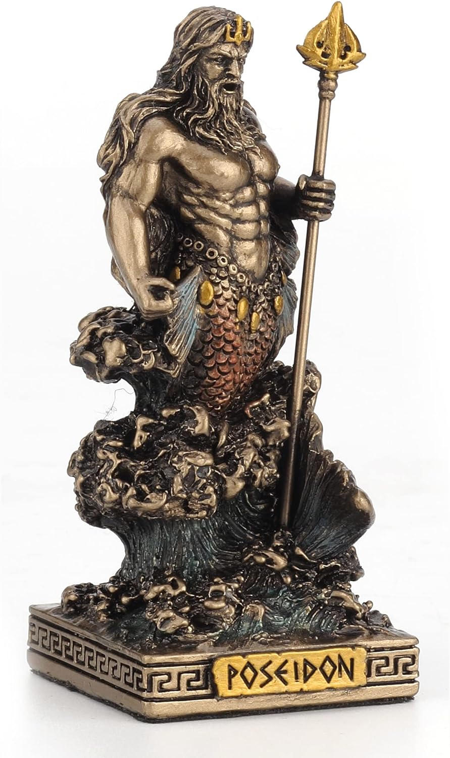 Poseidon God of The Sea Miniature Figurine