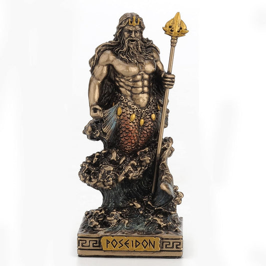 Poseidon God of The Sea Miniature Figurine