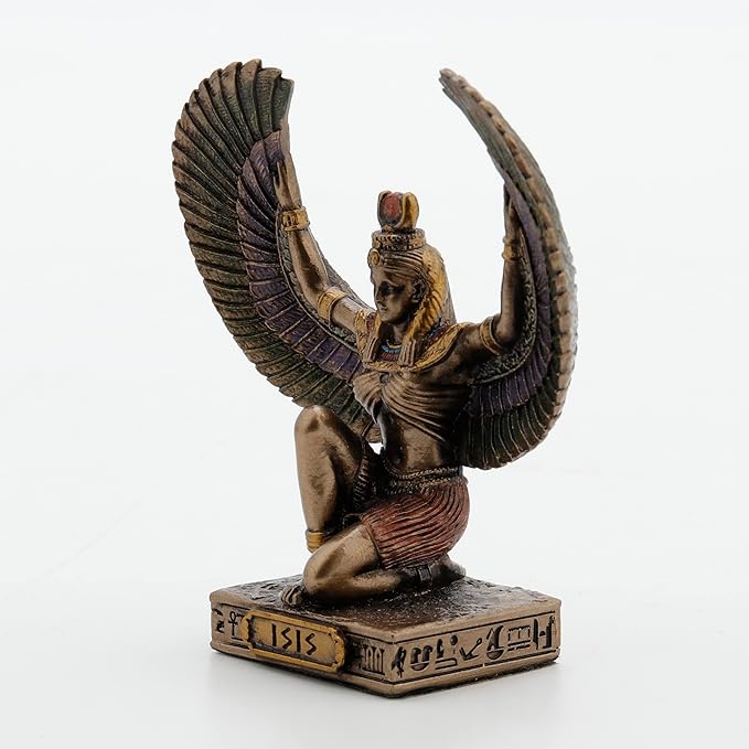 Isis Goddess Of Magic Painted Polystone Statue