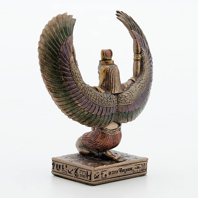 Isis Goddess Of Magic Painted Polystone Statue