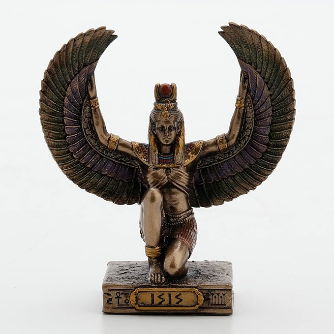 Isis Goddess Of Magic Painted Polystone Statue